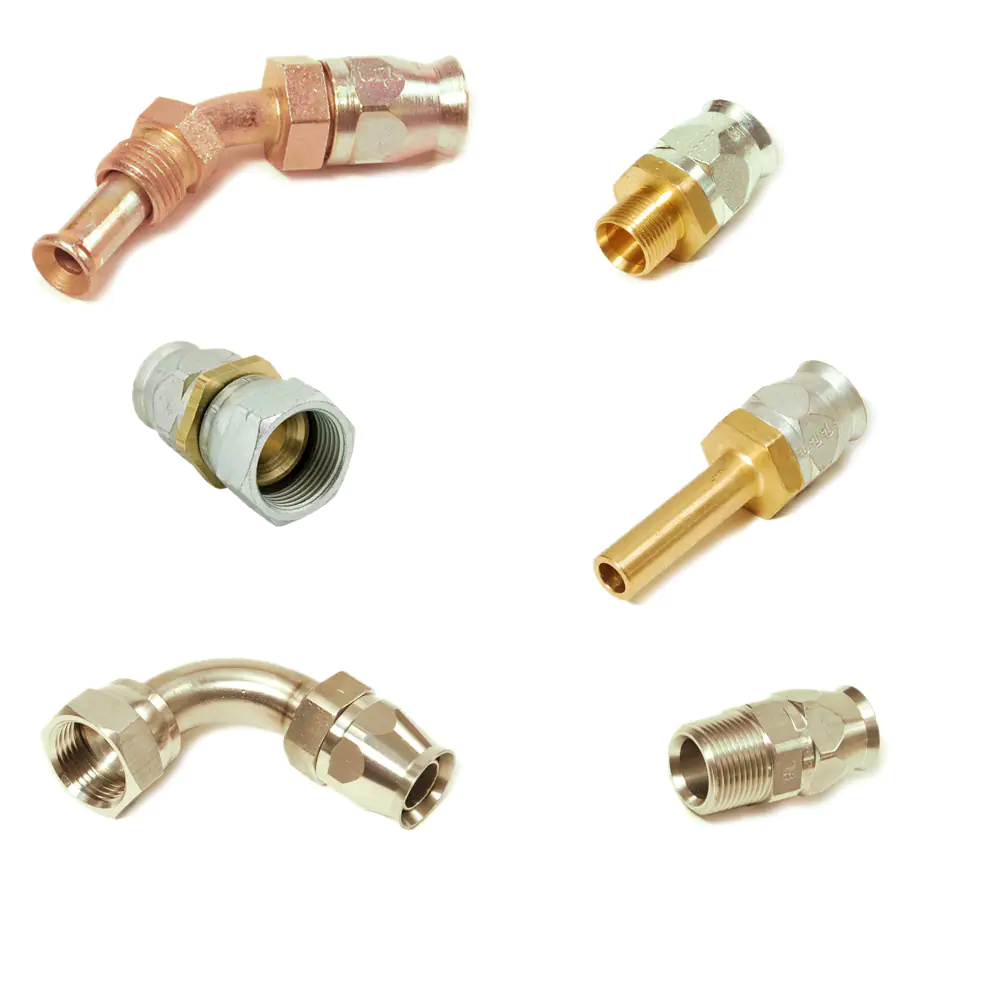 派克90系列，現(xiàn)場可拆式軟管接頭，用于PTFE 軟管連接